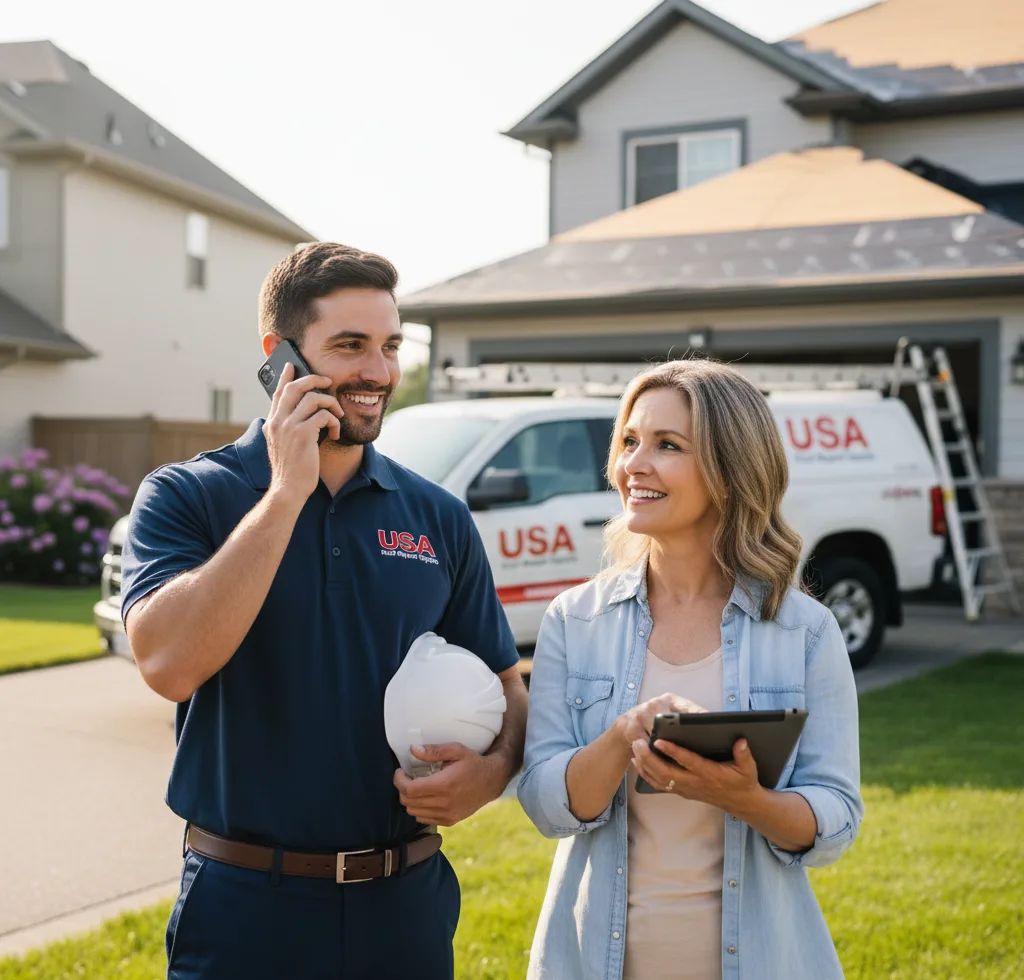 USA Roof Repair Experts customer support in Farmington